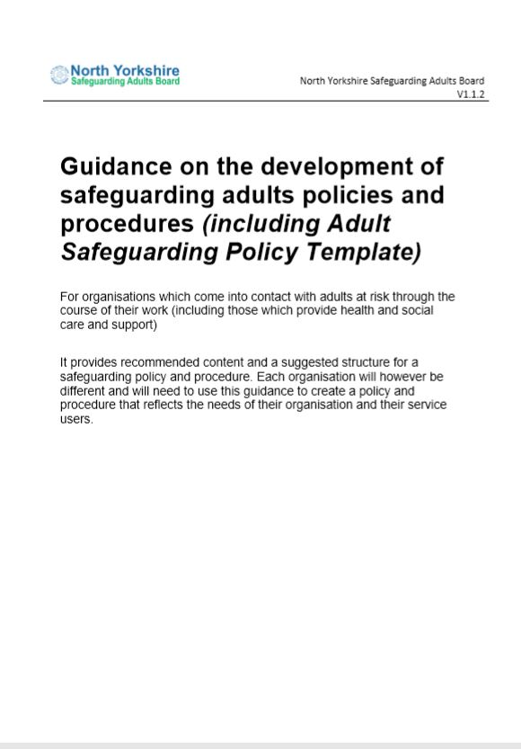 Example Of A Safeguarding Policy